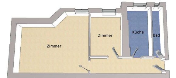 2-Zimmer Wohnung in Charlottenburg, Germany, Nr. 357854 3