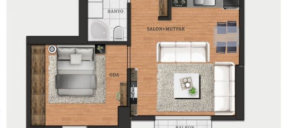Apartment 1+1 in Kartal, Turkey No. 40692 6