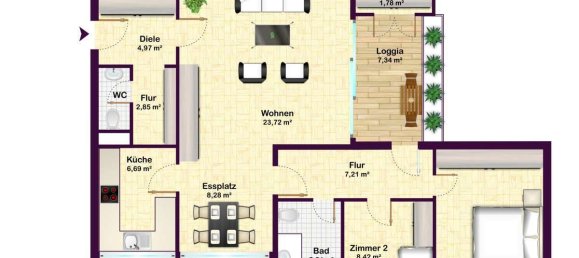 Квартира с 3 комнатами в Аммерланд, Германия № 368166 19