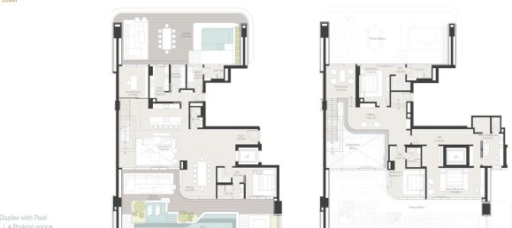 4 غرف نوم منزل ذو طابقين في نخلة جميرا, UAE رقم 112182 16