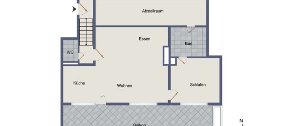 2-salle Appartement à Rems-Murr-Kreis, Germany No. 40732 4