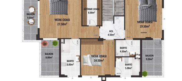 5 rooms Villa in Kargicak, Turkey No. 9706 22