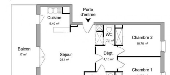 Квартира с 2 спальнями в Тулуза, Франция № 337252 6