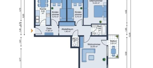 2 Schlafzimmer Wohnung in Bochum, Germany, Nr. 371273 9