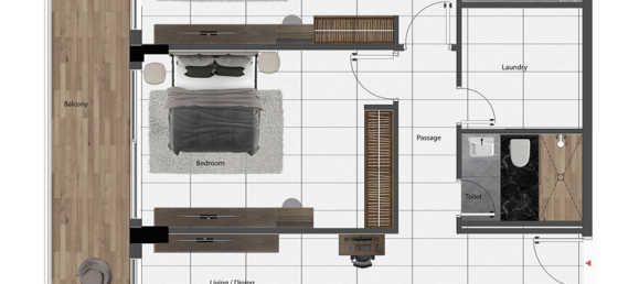 Студия в Джумейра Вилладж Серкл, ОАЭ № 121071 2
