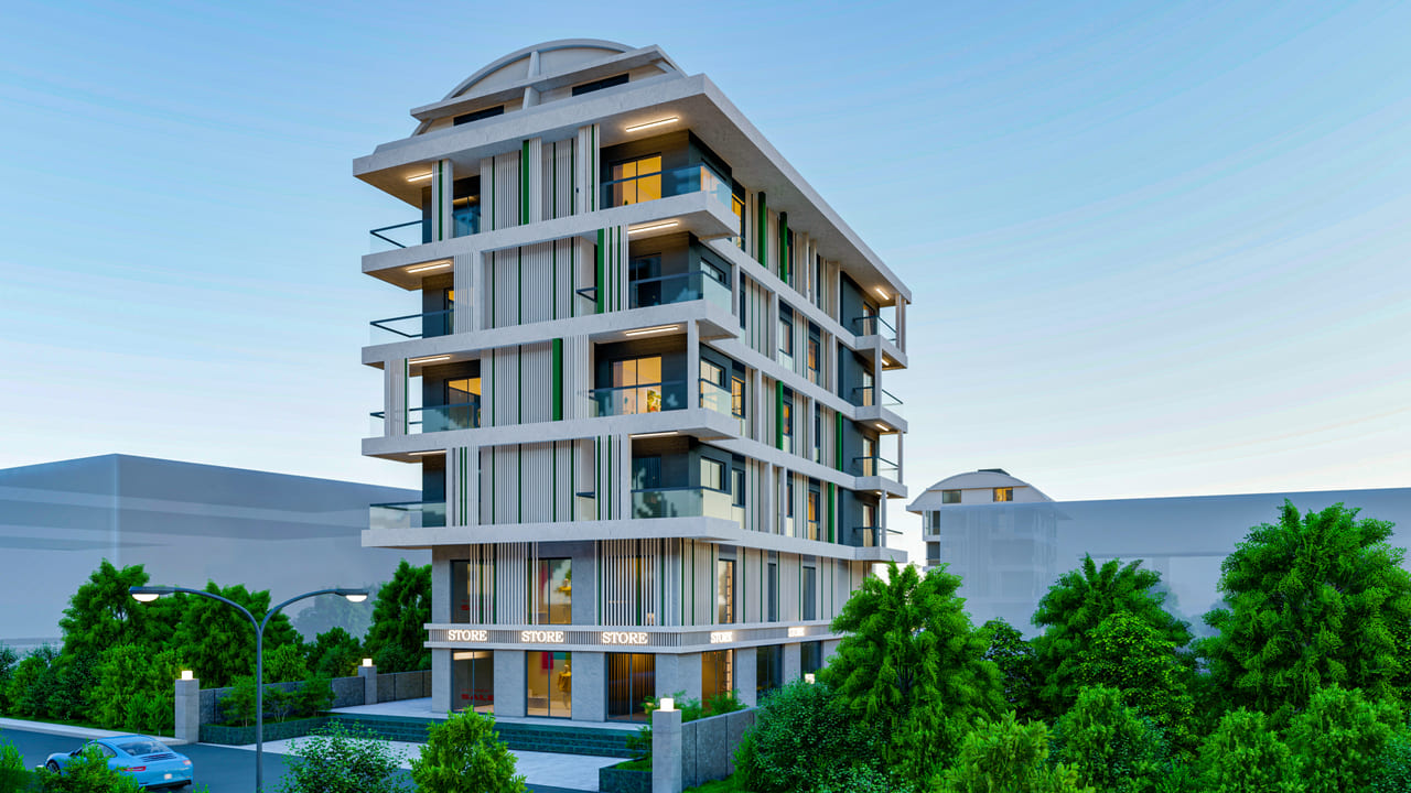 Apartamento 1+1 em Oba, Turkey N.º 38828