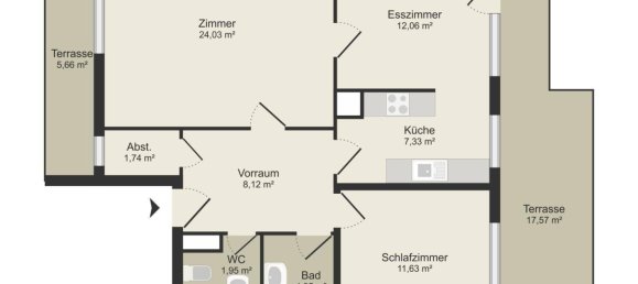 Ático de 1 dormitorio en Wahring, Austria No. 238305 12