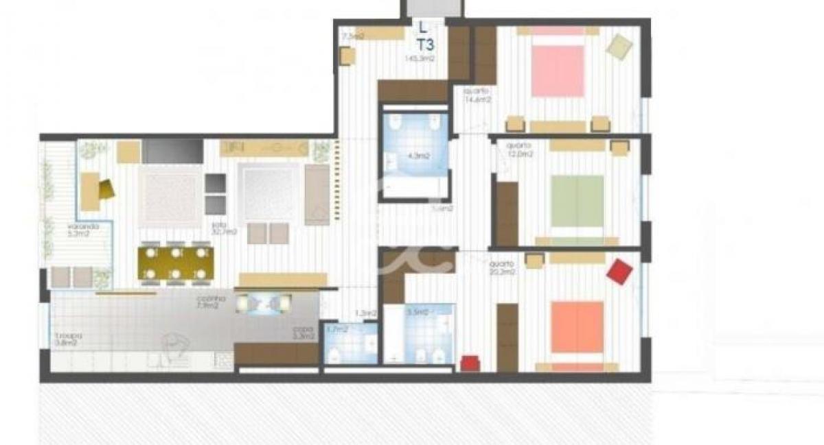 3 Schlafzimmer Wohnung in Coimbra, Portugal, Nr. 831