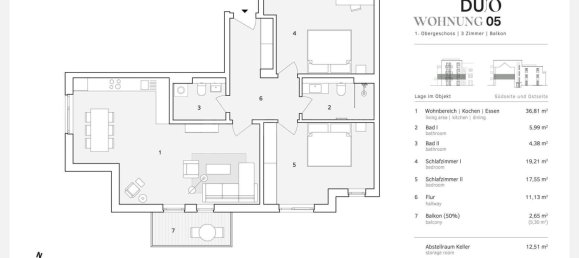3غرفة شقة في Altona, Germany رقم 27062 11