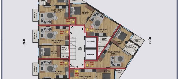 Apartment 1+1 in Antalya, Turkey No. 32617 5