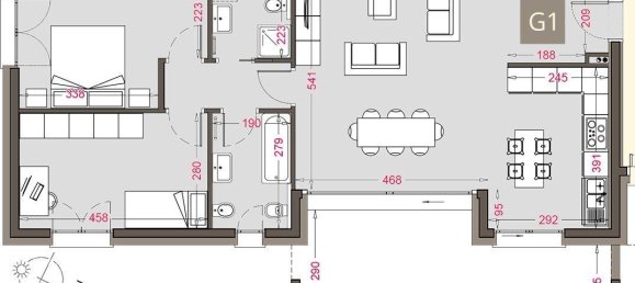 Квартира с 3 комнатами в Анцано дель Парко, Италия № 15289 11