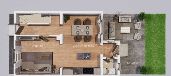 Таунхаус с 3 комнатами в Рекклингхаузен, Германия № 363459 3