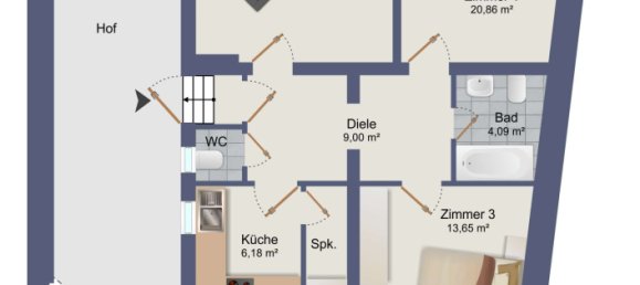 3 bedrooms Apartment in Frankfurt am Main, Germany No. 224809 18