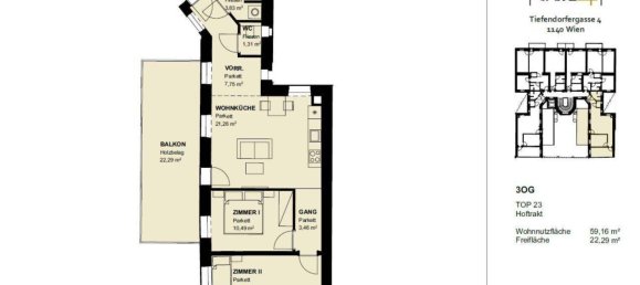 3 rooms Apartment in Penzing, Austria No. 122074 14