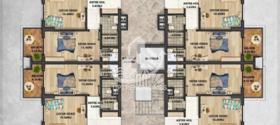 Appartement 1+1 à Oba, Turkey No. 10703 4