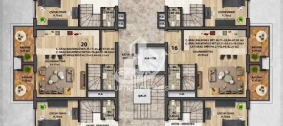 Appartement 1+1 à Oba, Turkey No. 10703 3