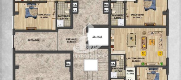 Appartement 1+1 à Oba, Turkey No. 10703 5