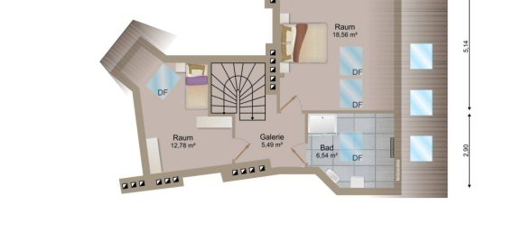 3-Zimmer Doppelhaus in Brigittenau, Austria, Nr. 25735 36