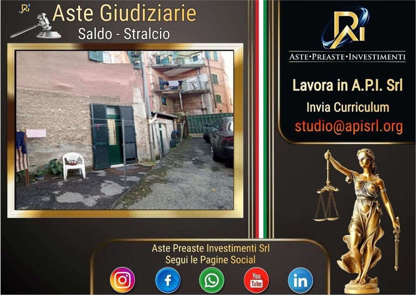 3 rooms Apartment in Genoa, Italy No. 271854