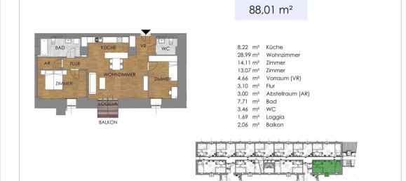 2-Zimmer Wohnung in Bruck an der Leitha, Austria, Nr. 193133 28