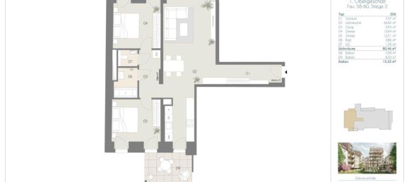 3 rooms Apartment in Wieden, Austria No. 2049 15