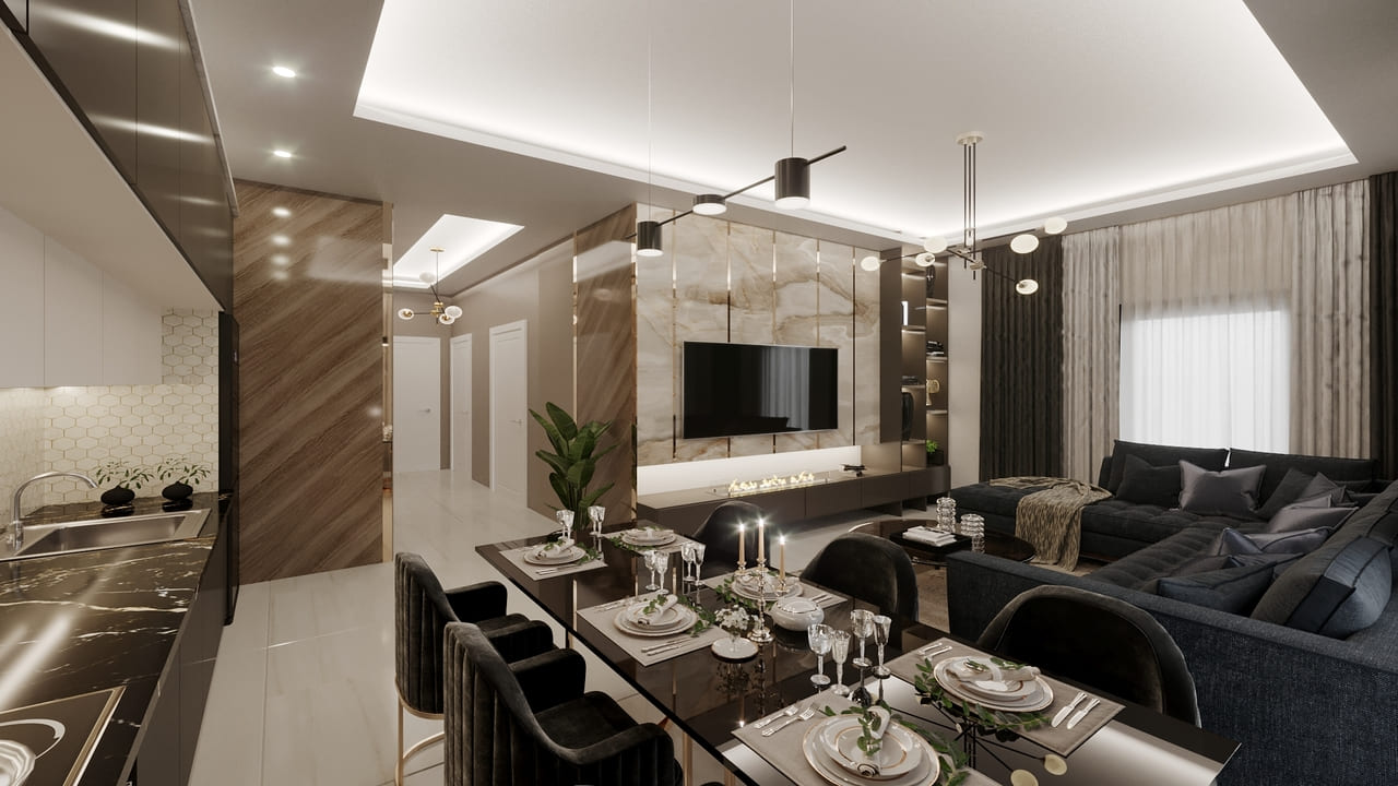 شقة 2+1 في Oba Flora Garden II, Oba, Turkey رقم 36260