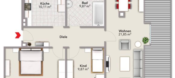 Apartamento de 2 dormitorios en Worms, Germany No. 14207 8