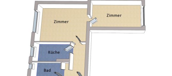 2-salle Appartement à Spandau, Germany No. 231170 5