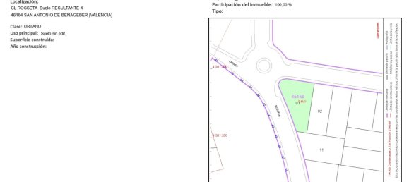 Terreno en San Antonio de Benagéber, Spain 180 m² No. 187521 2