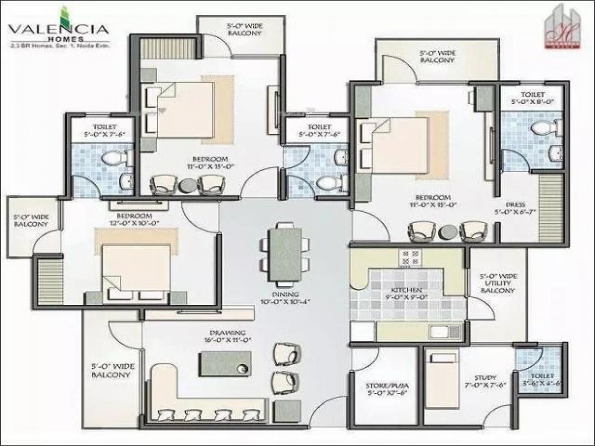 3 bedrooms House in Noida, India No. 67215