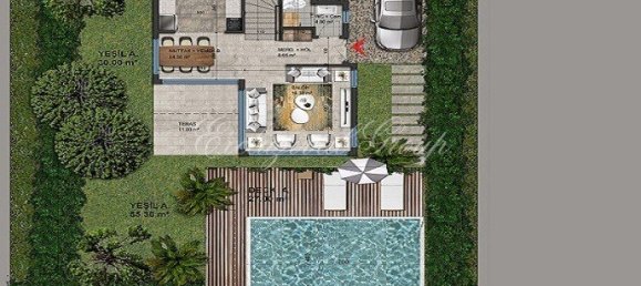 فيلا 3 غرف نوم  في Bodrum, Turkey رقم 28771 12