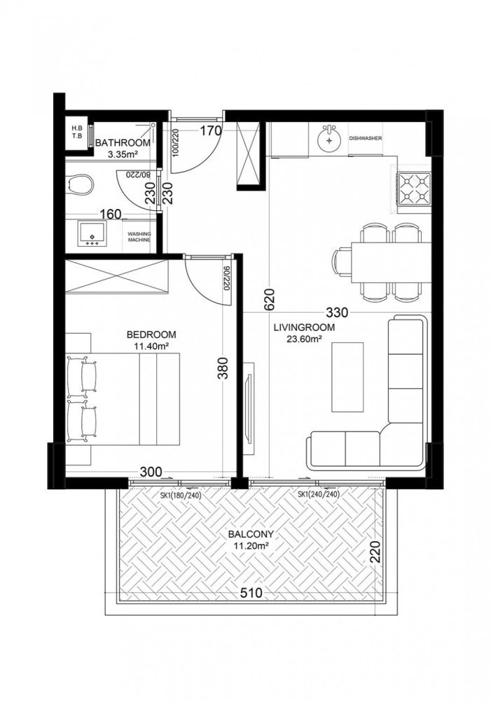 Apartment 1+1 in Yekta Golden Valley, Oba, Turkey No. 37741 1