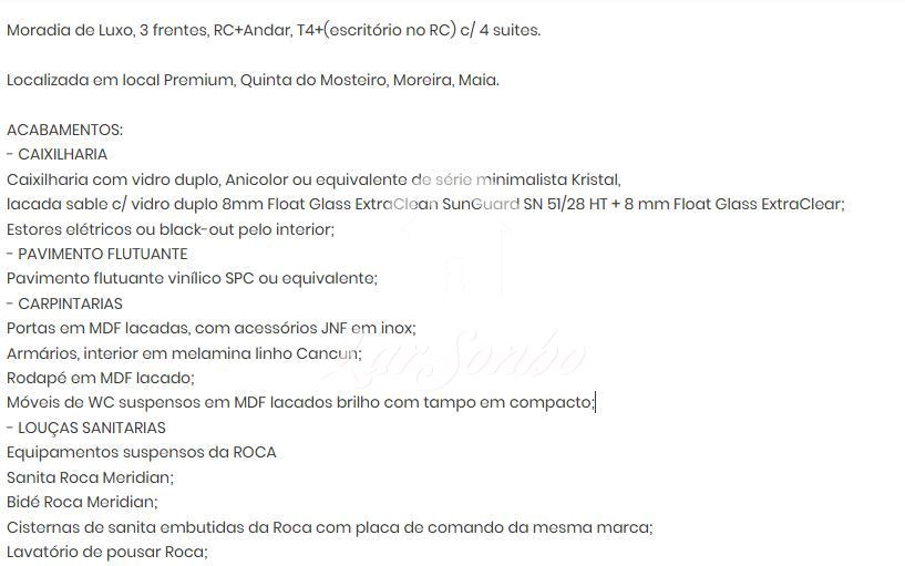 4 Schlafzimmer Haus in Moreira, Portugal, Nr. 96437