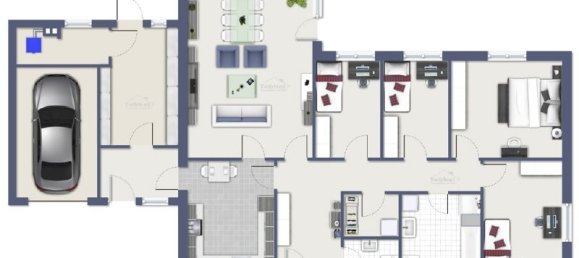 4 غرف نوم بنغالو في Emsland, Germany رقم 181930 10