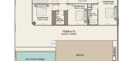Apartamento de 3 dormitorios en Celeste Heights, Al Furjan, UAE No. 65363 2