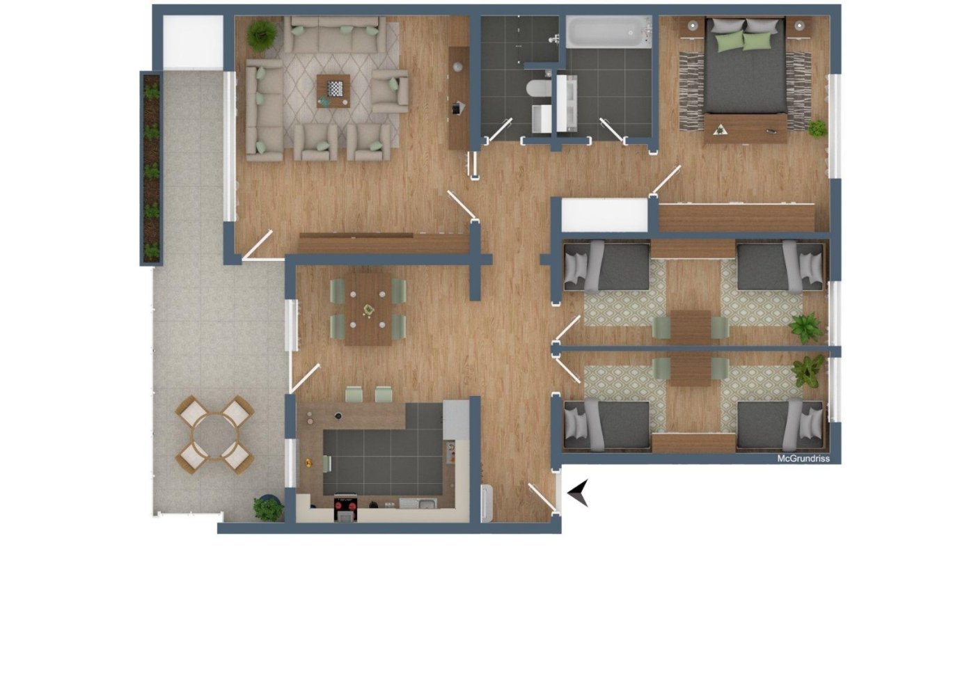 3 Schlafzimmer Wohnung in Breisgau-Hochschwarzwald, Germany, Nr. 368279
