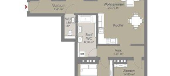 3-salle Appartement à Meidling, Austria No. 165916 17