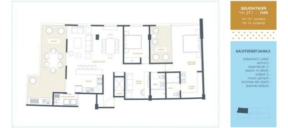 Apartamento de 2 dormitorios en Querétaro, Mexico No. 145663 2