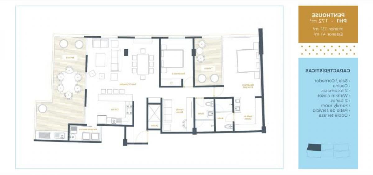 Apartamento de 2 dormitorios en Querétaro, Mexico No. 145663