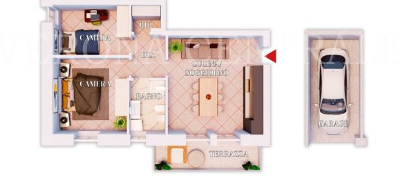 3 rooms Apartment in Verona, Italy No. 214208 3