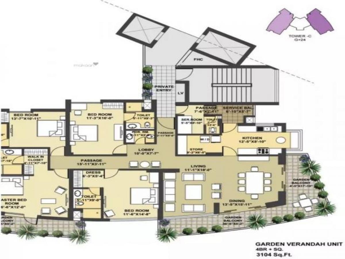 4 bedrooms House in Gurgaon, India No. 48916