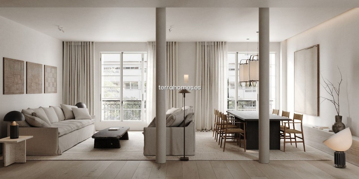 Квартира с 4 спальнями в Мадрид, Испания № 122528