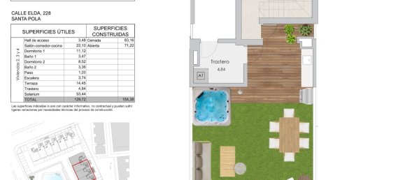 2 Schlafzimmer Penthouse in Santa Pola, Spain, Nr. 14343 8