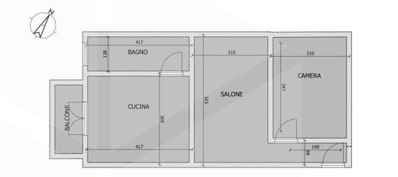2-Zimmer Wohnung in Corato, Italy, Nr. 17166 4