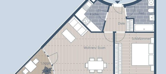 2غرفة شقة في Leipzig, Germany رقم 45523 3