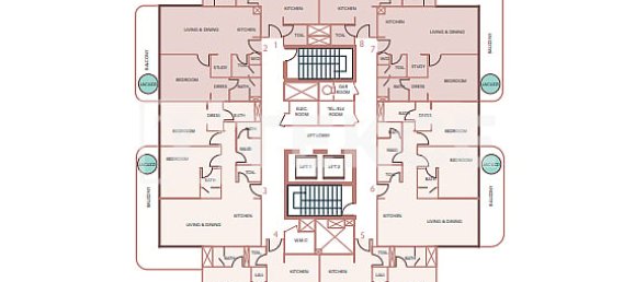 Apartamento de 3 dormitorios en Dubai, UAE No. 56917 20