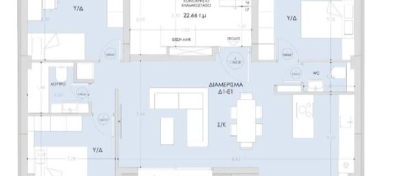 Apartamento T3 em Kalamaria, Greece N.º 54576 14