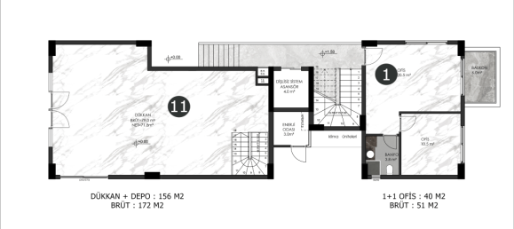 Apartamento de 2 divisões em Oba, Turkey N.º 9646 10