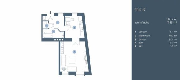 2 rooms Apartment in Margareten, Austria No. 2682 16