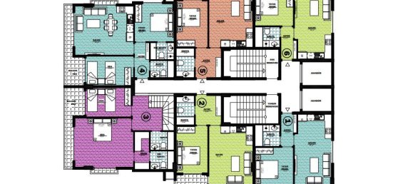 Квартира с 2 комнатами в Авсаллар, Турция № 10208 18